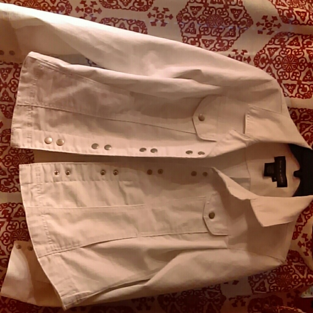 White Jean jacket medium